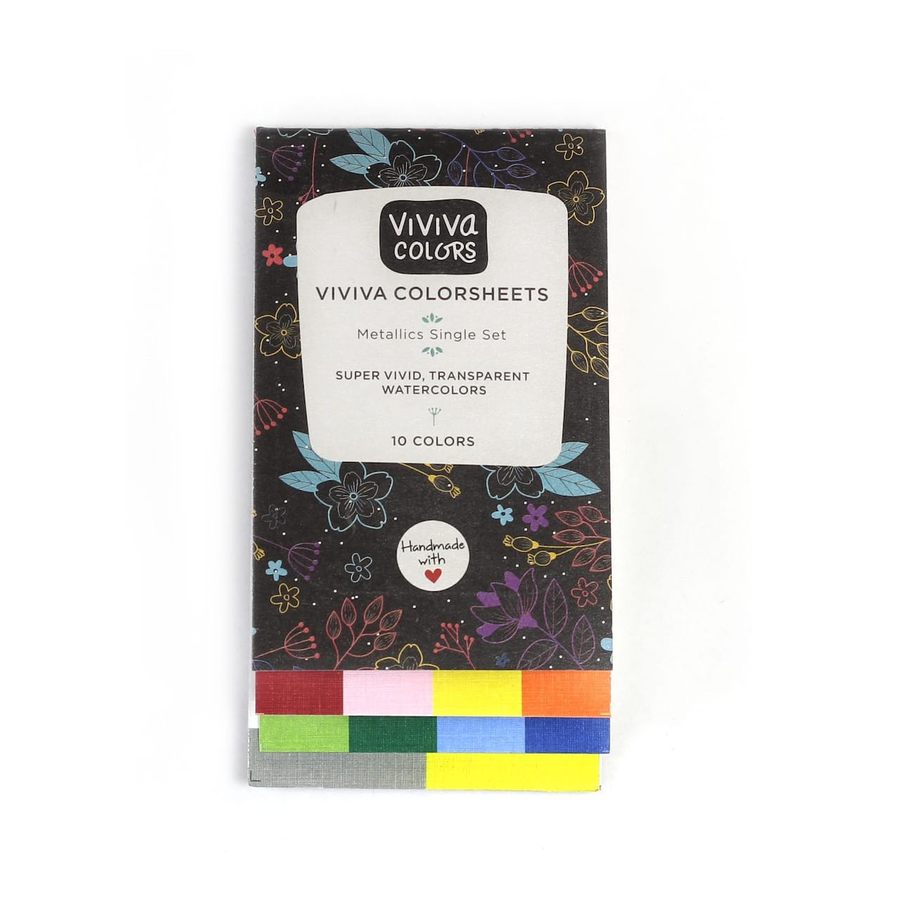 Viviva Colorsheet 10-Color Metallic Watercolor Set